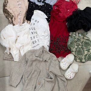 10-12 Old Years Girl Kids Multiple Clothes